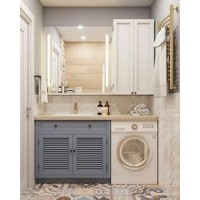  Louvered Bathroom Cabinet